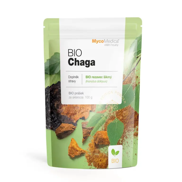 MycoMedica BIO Chaga prášek – rezavec šikmý