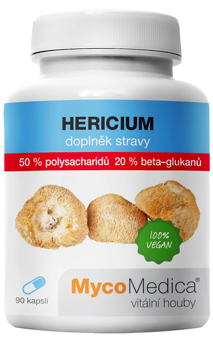 MycoMedica Hericium 50 % – extrakt z korálovce ježatého